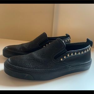 GG slide sneaker with studded detailing